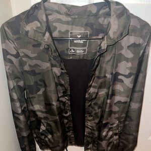 Camo Windbreaker Jacket